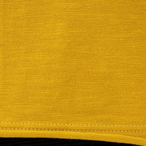 Yellow Custom Logo T <b>Shirts</b> For Men Knitted Slim-Fit Workout Clothing With New Design Short Sleeve OEM - Product Image 6
