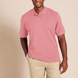 Chemises polo pour hommes de haute qualité, confortables, couleur unie, manches courtes, séchage rapide, tissu en coton respirant avec col rabattable - Product Image 4