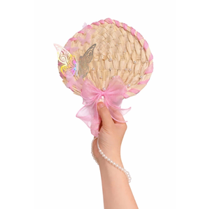 พัดงานแต่งงานทำมือจากไม้ไผ่หวาย พัดมือถือพร้อมโบว์ พัดงานแต่งงานแบบกำหนดเอง ของชำร่วยงานแต่งงาน โรงงานเวียดนาม - Product Image 4