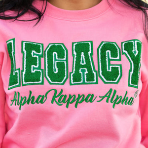 เสื้อสเวตเชิ้ตสีชมพู Pink Legacy แบบ Unisex คอกลม สวมใส่สบาย ผ้าฟลีซ สไตล์คลาสสิกแบบวิทยาลัย นุ่ม อุ่น แฟชั่นสตรีทแวร์ - Product Image 5