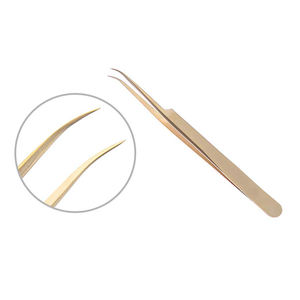 แหนบดัดขนตาปลายทองเหลืองสแตนเลสญี่ปุ่นขายส่ง - Product Image 1