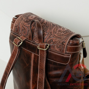 Nouvel arrivage de sac à dos en cuir de vachette de haute qualité en cuir véritable durable pour femmes - Product Image 5