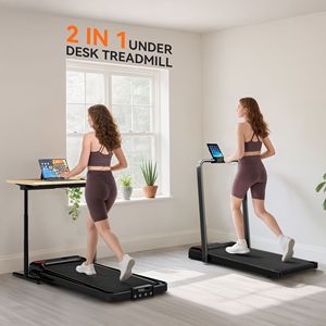 Tapis Roulant Pieghevole da Scrivania 0.6-6.2 mph con Ruote Inclinabili, Display LED e Telecomando - Product Image 4