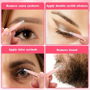 Kit de pinces à sourcils 7 pièces, kit de sourcils pour femmes et hommes, qualité professionnelle, ciseaux et pinces à sourcils avec logo personnalisé - Product Image 5