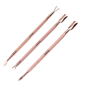 Pousse-cuticules professionnel en acier inoxydable, outil de manucure et pédicure, outil de soin des ongles, outil de nettoyage des cuticules - Product Image 1