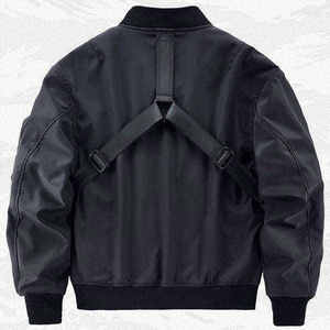 Veste technique pour homme de haute qualité, veste cargo tactique multi-poches, veste bomber urbaine, veste coupe-vent fonctionnelle, vêtements d'extérieur - Product Image 4