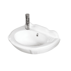 Vasque murale en céramique blanche de qualité supérieure, nouveau design, vente en gros, provenant d'un fournisseur indien. - Product Image 1