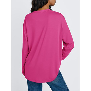T-shirt noir délavé oversize, style décontracté, couleur unie, unisexe, manches courtes, col rond, écologique, 100% coton - Product Image 4