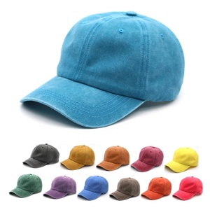 Casquette de baseball unisexe en coton vintage, ajustable, avec logo personnalisé, effet vieilli et teint, style 'Dad Hat', vierge, pour la vente en gros - Product Image 1
