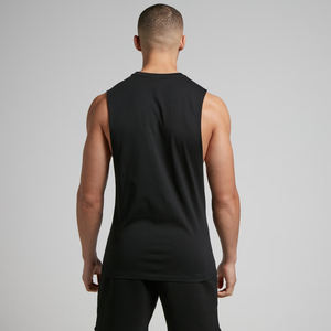 Débardeur Homme en Coton et Spandex, Sans Manches, pour Musculation, Personnalisable avec Logo, Gilet d'Entraînement Fitness, Haut de Sport pour Homme - Product Image 2