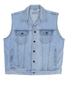 Chaleco Vaquero sin Mangas para Hombre, Talla Grande, 100% Algodón, Ropa Casual de Invierno para Hombre, Logotipo Personalizado - Product Image 3