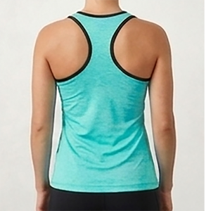 Camiseta sin mangas de tela elástica para mujer, diseño increíble, movimiento activo, camiseta sostenible para mujer - Product Image 2