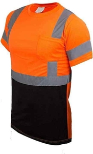 T-shirt réfléchissant haute visibilité pour homme, 260 grammes, vente en gros, vêtements de sécurité routière OEM avec réflecteur de sécurité - Product Image 2