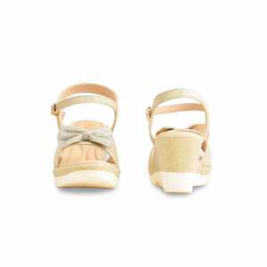 Sandalia con tacón formal dorado PU0479 - Product Image 2