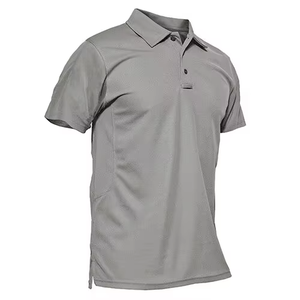 Chemises de golf personnalisées en gros à manches courtes, uniforme professionnel 180 grammes, anti-plis, avec poche, broderie homme - Product Image 1