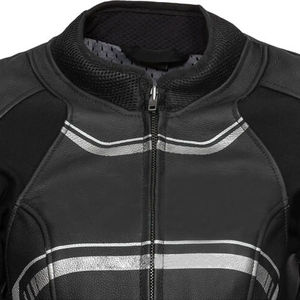 Chaqueta de motociclista clásica para hombre, de cuero genuino de vaca, transpirable, talla grande, impermeable, a prueba de viento, anti-UV, de secado rápido. - Product Image 4