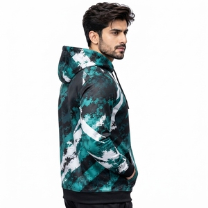 Athletic Training Wear Men <b>Sublimation</b> <b>Hoodie</b> with Breathable Fabric Comfortable Fit for Outdoor Sports Running Gym and Travel - Product Image 3