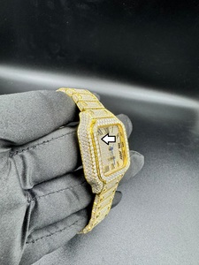 Reloj de Lujo Moderno para Mujer con Moissanita, Acero Inoxidable, Analógico, Vintage, Estilo Hip Hop, Deportivo, de Negocios, con Fecha Automática, Movimiento Mecánico, 41 mm - Product Image 3