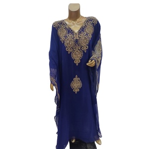 ชุดเดรสคาฟตันลูกปัดหรูหราสำหรับผู้หญิงดูไบเดรสยาวมุสลิมมุสลิมอิสลามชุดเดรสยาวปักลายหรูหรา - Product Image 1