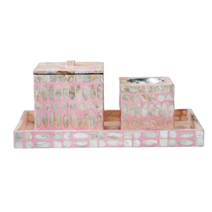 Ensemble brûleur de bakhoor OpalPearl Luxe en nacre, porte-encens en mosaïque de coquillages irisés pour une décoration intérieure moderne et luxueuse - Product Image 1