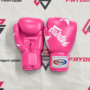 Gants de boxe Muay Thai sur mesure Fairtex, imprimés étoiles, en cuir de vachette véritable, équipement de combat pour adultes. - Product Image 4