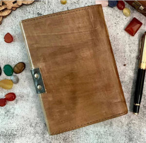 Antique En Cuir Journal Feuille Conception Rédaction Cahier Vierge Voyage Fournitures de Bureau Papeterie Papier Fait Main Ensemble Sketchbook - Product Image 4
