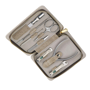 Professional Beauty Personal Care Men's <b>Nail</b> Grooming <b>Kits</b> 8 Pieces Manicure Pedicure Sets With Beautiful Case OEM ODM - Product Image 3