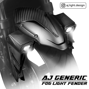 Luz Antiniebla Delantera LED de Alto Rendimiento para Motocicleta, Fabricada en Taiwán por AJLIGHT DESIGN, 15W/28W, Lente Proyector Bifocal de Luz Alta/Baja - Product Image 2