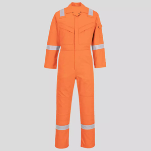 Combinaison de travail orange haute visibilité, durable, confortable, avec bandes réfléchissantes pour usage industriel, unisexe, Nomex, légère - Product Image 6