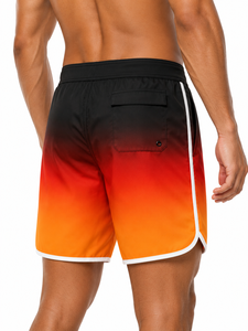 Wholesale Custom <b>Men</b>’s Gradient Beach Board Shorts Quick Dry Surf Swimwear Lightweight Sublimation Water Sports <b>Trunks</b> OEM ODM - Product Image 4