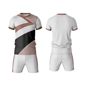 Ensemble de maillots de football haute performance en mesh respirant, tenue de sport personnalisée pour hommes et jeunes joueurs - Product Image 1