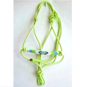 Longe de cheval en nylon 100% de qualité supérieure, avec surpiqûres décoratives, ferrures en laiton, rembourrage doux, pour dressage, endurance et course, Horsekraft - Product Image 5