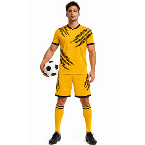 Tenue de football professionnelle personnalisée, kit d'entraînement de football respirant 100% polyester anti-UV, impression personnalisée, vente en gros - Product Image 4