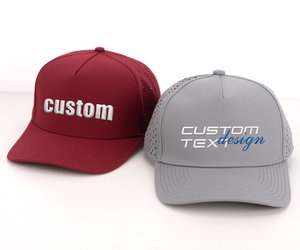 Casquette de baseball à 5 panneaux avec logo brodé personnalisé sur le devant, tissu en maille respirant et imperméable, unisexe, quatre saisons, décontractée, pour l'extérieur - Product Image 2