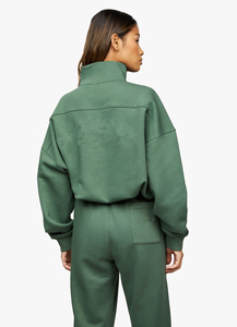 Nouvelle Veste de Yoga Femme Tendance à Demi-Zip, Haut de Sport Décontracté à Manches Longues, Col Montant, Sweat-shirt à Capuche - Product Image 3