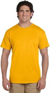 T-shirt à manches courtes en coton bleu clair pour homme, coupe classique, col rond, décontracté, couleur unie, jersey tricoté, design uni - Product Image 3
