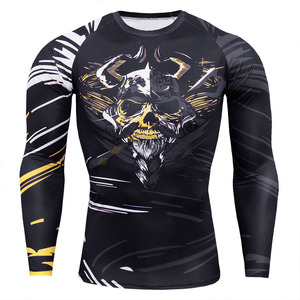 Ensemble de vêtements de sport pour homme, vêtements de compression pour l'entraînement, séchage rapide, vêtements de sport avec des caractéristiques thermiques et respirantes, équipement de fitness tendance - Product Image 5