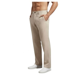 Pantalons décontractés pour hommes | Pantalon droit coupe classique pour homme | Pantalons confortables et élégants pour hommes | Chinos en tissu doux pour tous les jours - Product Image 1