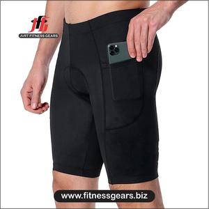 High Performance Eco-Friendly Breathable Spandex/Polyester <b>Cycling</b> <b>Shorts</b> Customizable Options Men-<b>Padded</b> Comfort Quick Dry - Product Image 3