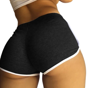 Shorts Elásticos de Alta Calidad para Yoga y Gimnasio para Mujer, de Poliéster y Spandex, Cómodos, de Cintura Alta, para Entrenamiento Físico, Venta al por Mayor, MOQ Bajo - Product Image 3