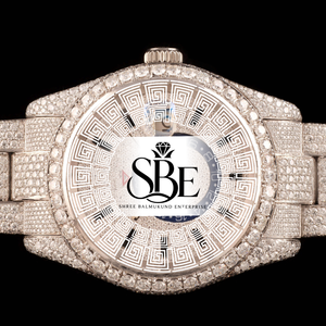 Reloj de Alta Gama con Moissanita para Bodas y Fiestas, Ancho de Banda de 18 mm, Reloj Automático Mecánico con Diamantes Unisex para Hombre - Product Image 3
