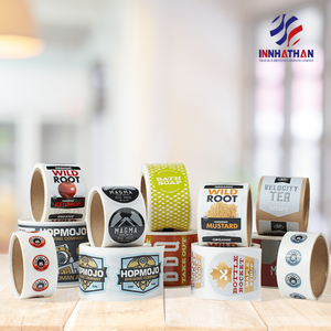 Étiquettes personnalisées de haute qualité, autocollantes, pour café, boissons énergisantes, résistantes à l'eau et à la chaleur, format et forme sur mesure - Product Image 2