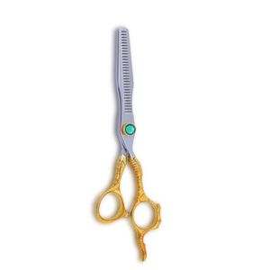 Juego de Tijeras de Peluquería con Mango de Dragón |   Semibanhado en Oro - Product Image 1