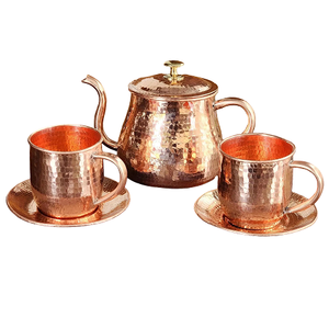 Pure Copper Vintage Coffee <b>Set</b> With Polish Finished For Restaurant Home And Hotel Kitchenware Metal <b>Tea</b> <b>Set</b> - Product Image 1