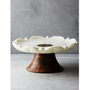 Cúpula de cristal transparente para tartas con tapa acanalada, reutilizable, solo lavar a mano, forma hemisférica - Product Image 5