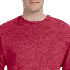 High Quality 100% Cotton Men's Custom Fleece Sweatshirt <b>Red</b> Heavy and Winter Season Appropriate with Custom Logo - Product Image 4