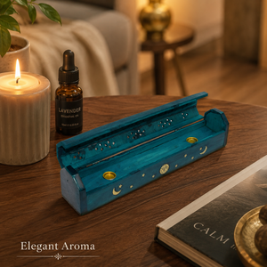 Custom <b>Decorative</b> Wooden Incense Ash Catcher Tray Printed Wooden Incense Holder for Meditation Aromatherapy Spiritual Home <b>Decor</b> - Product Image 3