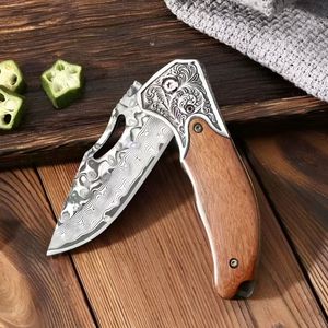 High-Quality Blade Hunter Paring Handmade <b>Bread</b> Utility Zombie Hunting Damascus Folding Pocket Kitchen <b>Knives</b> - Product Image 4