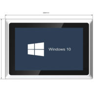 Panel PC Industrial Resistente de 10.1 Pulgadas con Pantalla Táctil Capacitiva, Sin Ventilador, Quad Core, IP65, Puerto HD, Windows 10, Linux Integrado, Montaje en Pared