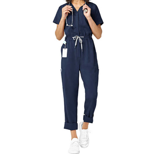 Ensembles de Blouses d'Infirmière d'Été à Manches Courtes en Coton et Polyester Respirant, Personnalisables, Uniformes Médicaux de Haute Qualité pour Femmes - Product Image 3